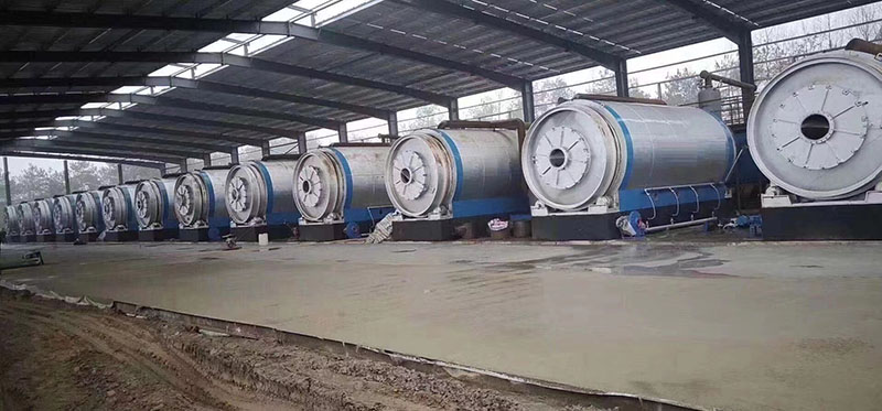 大型廢輪胎煉油設備用戶現場